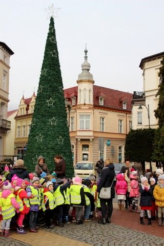 Mikołaj na Placu Wolności, odpalenie lampek na choince - 4.12.2015