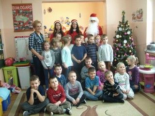 Mikołaj w białogardzkich przedszkolach AD 2013