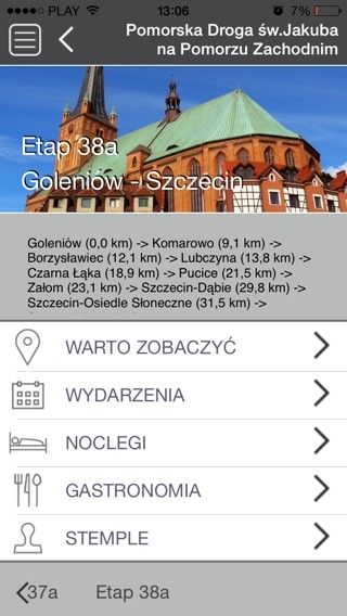 Aplikacja mobilna drogi Jakubowej