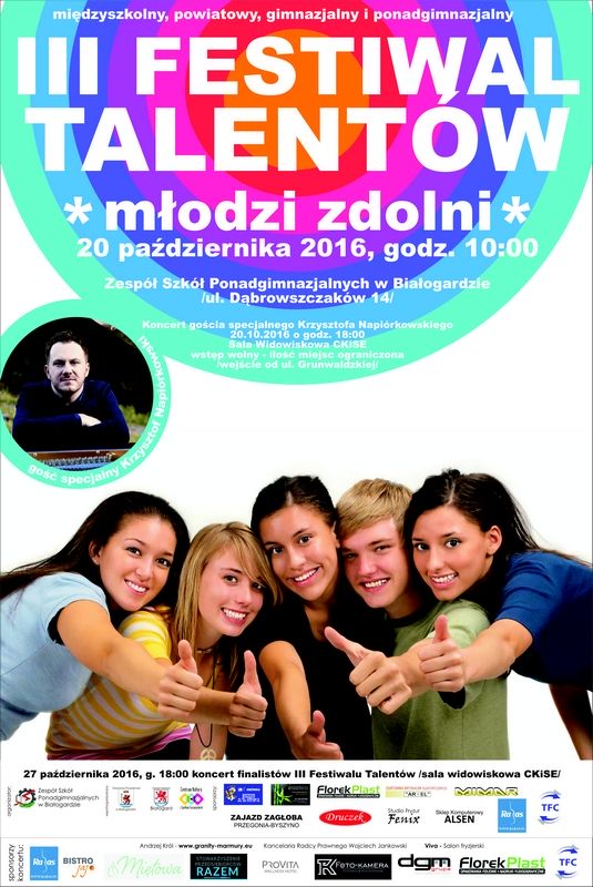 Zobacz: III Festiwal Talentów Młodzi Zdolni