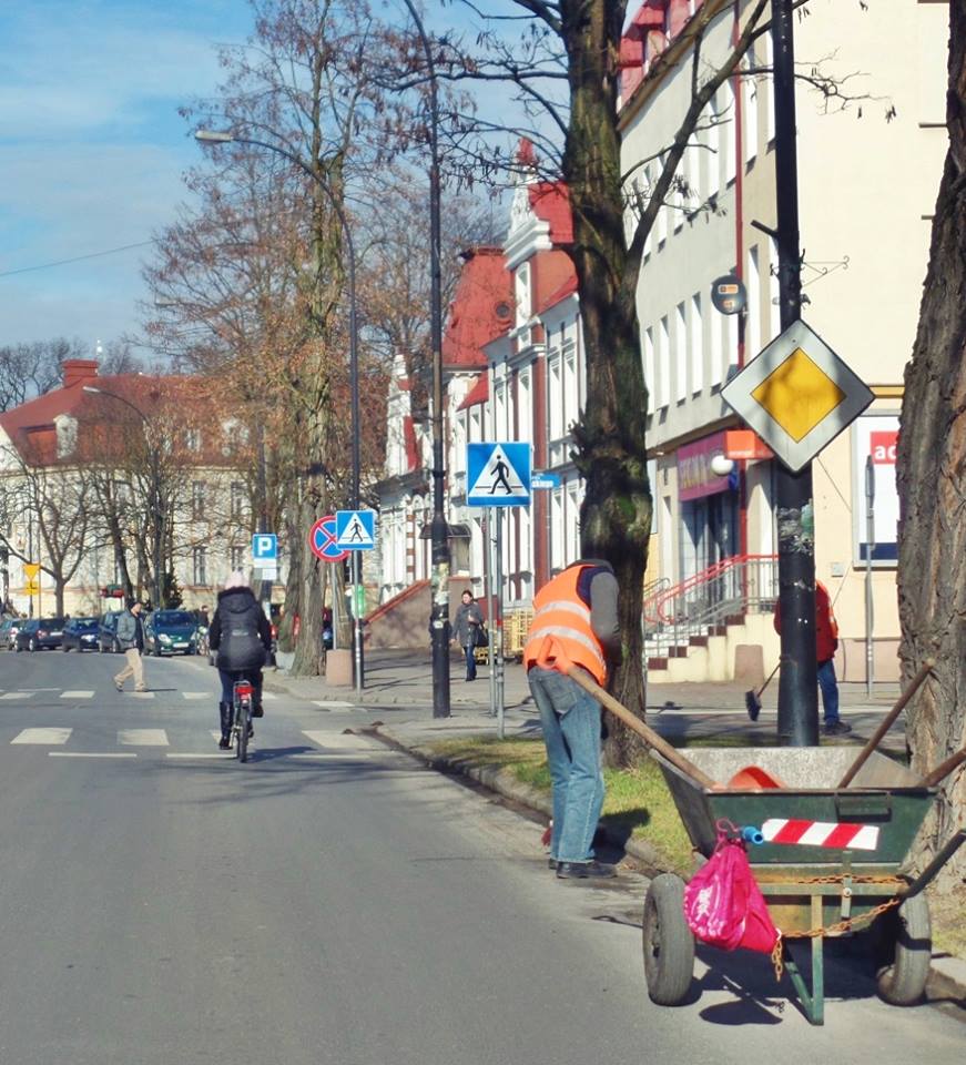 Codzienne prace porządkowe na ulicach Białogardu