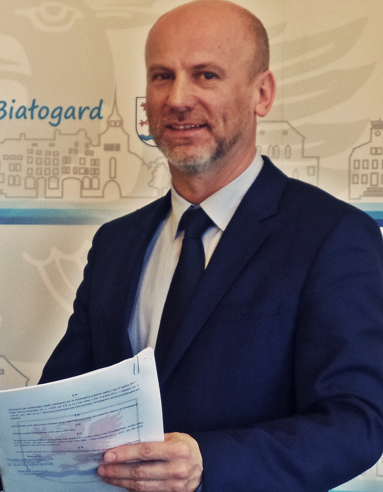 Burmistrz Białogardu Krzysztof Bagiński