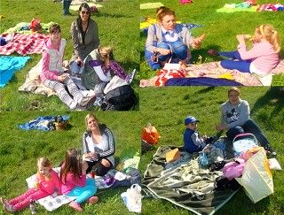 Słoneczny piknik rodzinny