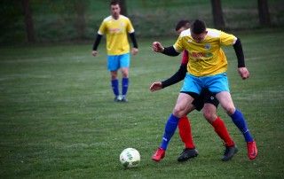 XXVII kolejka ligi okręgowej sezonu 2018/2019: Wybrzeże Biesiekierz vs Iskra 1:2